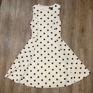 DKNY Polka Dot Fit & Flare Dress, Size 2
